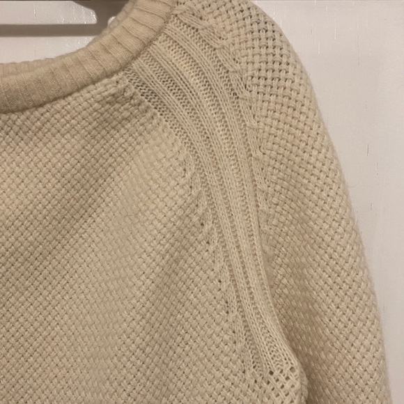 Sz L Woods Cream Knitted Sweater - Picture 3 of 4